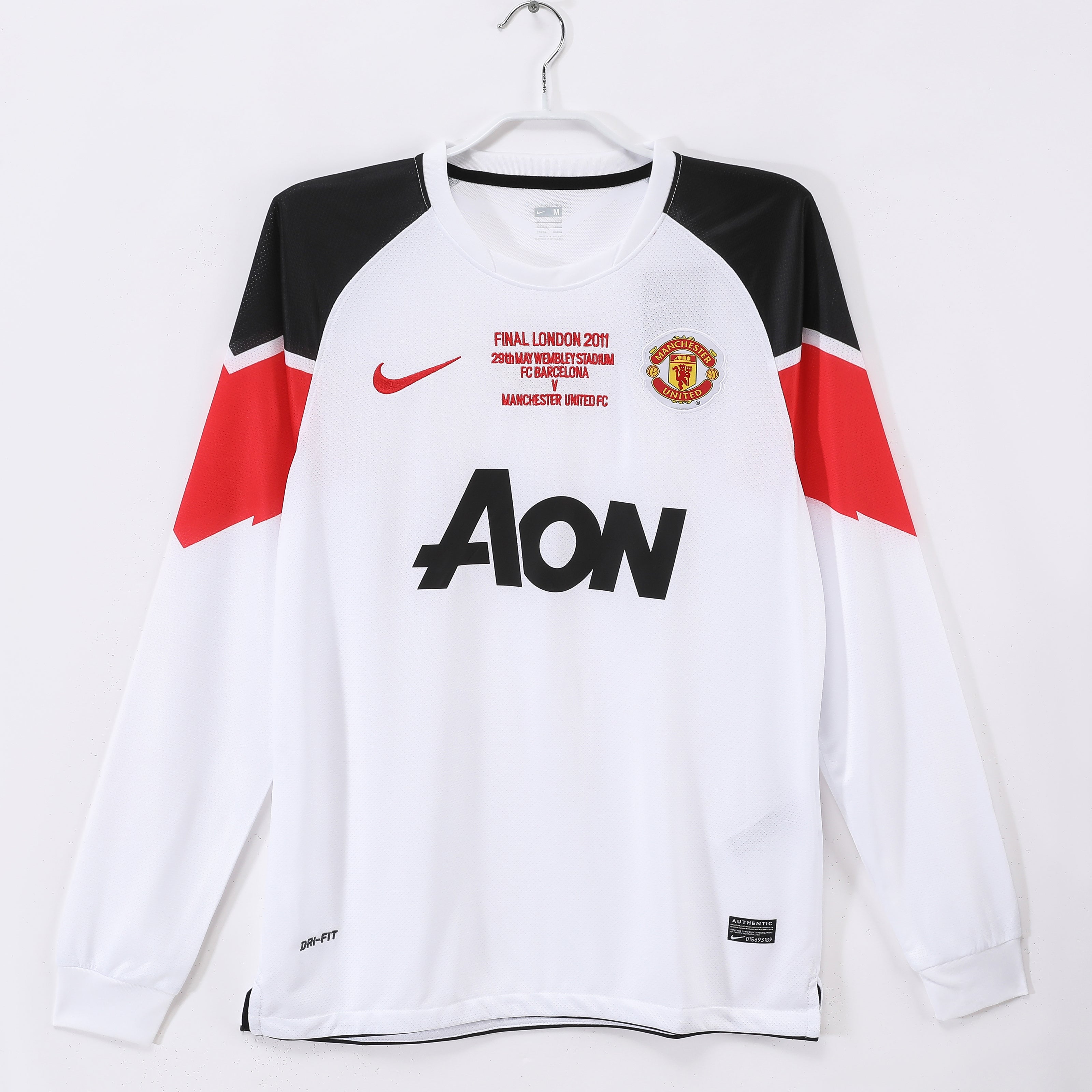 Manchester United 2010 Retro Away Final Edition Long Sleeve